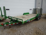 2016 LOAD TRAIL TANDEM AXLE TRAILER, 83x20, 10000LB GVWR, GATE/RAMP, VIN #4