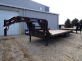 2014 LOAD MAX TANDEM AXLE GOOSENECK TRAILER, 102x26, 14000LB GVWR, VIN #4ZE