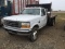 1995 FORD SUPER DUTY FLATBED TRUCK, 12' FLATBED, WOOD DECK, 7.3L DIESEL ENG