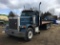 1990 PETERBILT TANDEM AXLE FLATBED SEMI TRUCK