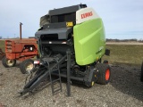 2012 CLAAS VARIANT 380RC ROUND BALER, 48' x 68' BALE ROTO CUT, 10000 BALES,