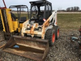 BOBCAT 853 RUBBER TIRE SKID STEER, AUX HYDRAULICS, OROPS, 12-16.5 TIRES, 36