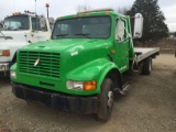 1994 INTERNATIONAL 4600 ROLLBACK TRUCK, SINGLE AXLE, 7.3L DIESEL ENGINE, MA