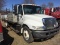 2006 INTERNATIONAL 4300 FLATBED TRUCK, WITH RAMPS, SET UP FOR CONCRETE, WIT