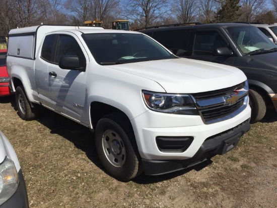 2017 CHEVROLET COLORADO EXTENDED CAB PICKUP, 2.5L GAS ENGINE, AUTO TRANS, 4