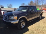 2000 FORD F150 EXTENDED CAB PICKUP, 4x4, 5.4L V6 GAS ENGINE, AUTO TRANS, LE