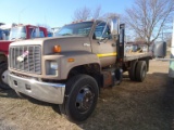 1995 CHEVROLET KODIAK STAKE TRUCK,7.2L CAT DIESEL ENGINE, AUTO TRANS, PW/PL