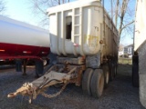 1967 FREUHAUF 5 AXLE PUP TRAILER, ALUMINUM BOX, TARP, WEIGHT 15000 LBS, VIN