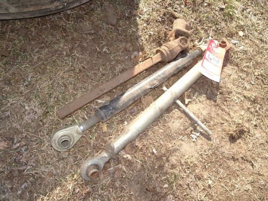 TOP LINKS (2) AND PART OF A PTO SHAFT