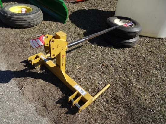 NEW TARTER HEAVY DUTY BALE SPEAR, 3PT, CATEGORY 1-2