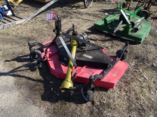 LMC 5' FINISH MOWER, 3 PT, REAR DISCHARGE 540 PTO, NEW OLD STOCK, SERVICED