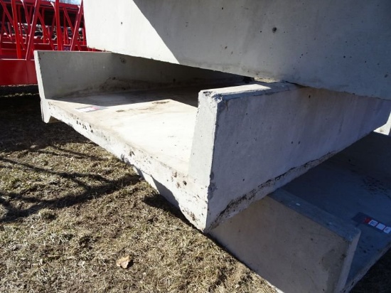 CONCRETE H FEED BUNKS, 8'