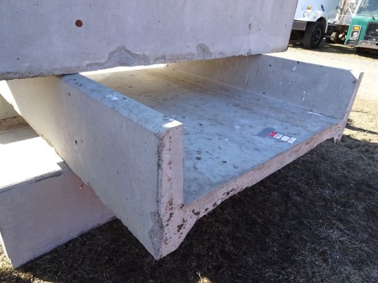 CONCRETE H FEED BUNKS, 8'
