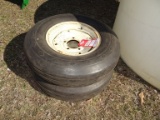 GOODYEAR 7.50-14 IMPLEMENT TIRES ON RIMS (2)