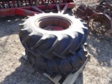 14.9-24 TIRES AND RIMS, 8-BOLT (2)