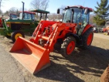 2016 KUBOTA LM7060 TRACTOR WITH LA1154 LOADER, MFWD, CAB WITH HEAT & A/C, 3