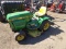 JOHN DEERE 214 RIDING LAWN MOWER, WITH TRAC VAC, NO BOX, 14HP KOHLER ENGINE