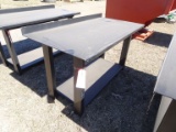NEW STEEL WORK BENCH, 60'' x 29.5''
