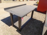 NEW STEEL WORK BENCH, 60'' x 29.5''