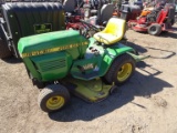 JOHN DEERE 214 RIDING LAWN MOWER, WITH TRAC VAC, NO BOX, 14HP KOHLER ENGINE