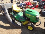 JOHN DEERE L120 LAWN MOWER WITH BAGGER, 48'', 22HP TWIN CYLINDER BRIGGS AND
