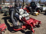 EXMARK ZERO TURN LAWN MOWER, MODEL LHP231ZA565, 56'' DECK, VAC SYSTEM, 345