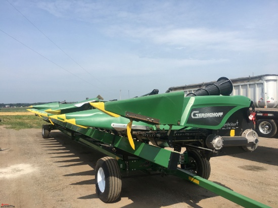 2013 GERINGHOFF NORTH STAR ELITE XL 1630FB FOLDING CORN HEAD, FOLDS, SET UP