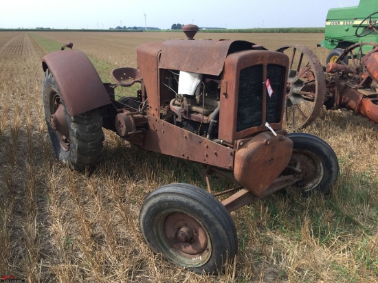CO-OP TRACTOR (MIGHT BE #2), GAS ENGINE, WIDE FRONT, REAR FENDERS, FOR PART