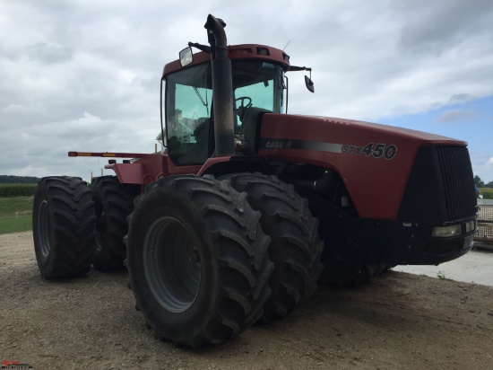 CASE STX450 STEIGER ARTICULATING TRACTOR, REMOTES (4), 710/70R38 DUALS ALL