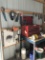 TOOL BOX AND ASSORTED TOOLS INCLUDING WRENCH SETS, SCREW DRIVERS, SOCKETS A