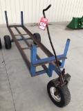 3-WHEELED BLUEBERRY CART, APPROX 110'' x 25''