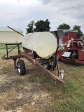 TOWABLE 300-GALLON SPRAYER WITH APPROX 24' REACH, PIN STYLE HITCH