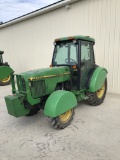 JOHN DEERE 5500N TRACTOR, DIESEL, MFWD, 3PT, PTO, 2 HYDRAULIC OUTLETS, ORCH