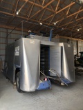 BEI AGRI-EQUIPT SWAY BLUEBERRY HARVESTER, JOHN DEERE DIESEL MOTOR, REAR LOA