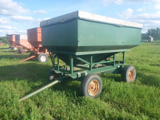 GRAVITY WAGON, 6-LUG RUNNING GEAR, 6' x 10' GRAVITY BOX, PIN HITCH