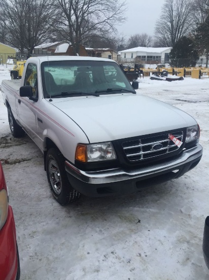 2002 FORD RANGER REGULAR CAB PICKUP, 3.0L GAS ENGINE, AUTOMATIC TRANS, AIR