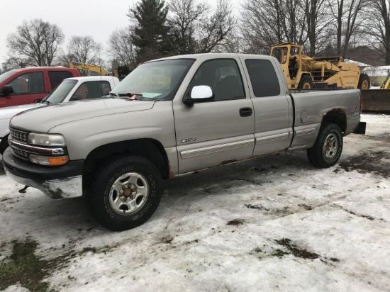 2000 CHEVROLET 1500 EXTENDED CAB PICKUP TRUCK, 4.9L GAS ENGINE, AUTOMATIC T