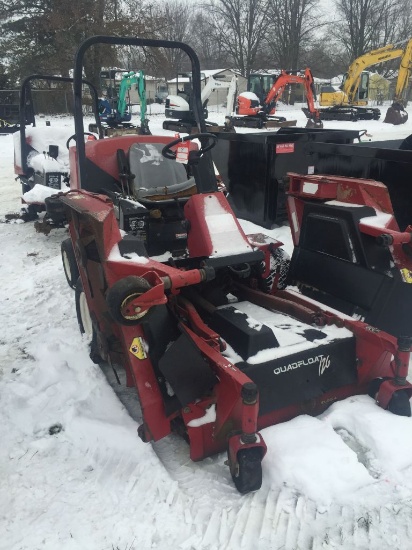 TORO 455D GROUNDS MASTER BAT WING MOWER, 126'', CANOPY, DIESEL, HYDROSTAT