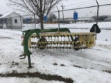 JOHN DEERE 10' HAY RAKE, 500-15 TIRES, PIN HITCH