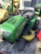 HUSKEY RIDING LAWN MOWER, PAINTED TO LIKE JOHN DEERE, NON RUNNING,