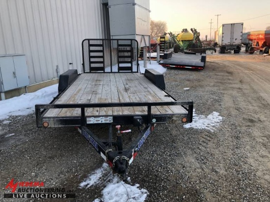 2017 LOADTRAIL TANDEM AXLE TRAILER, 10,000LB, 83''X18', HD REAR GATE, VIN:4ZECH1827G1111257, 140931
