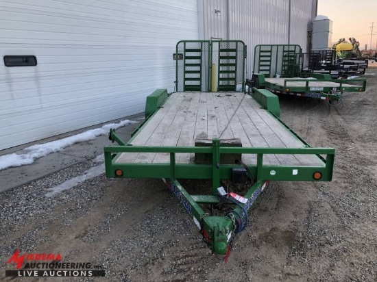 2018 LOADTRAIL TANDEM AXLE CAR HAULER, 10,000LB, 83''X22', HD REAR GATE, WINCH, VIN:4ZECH2224J115901