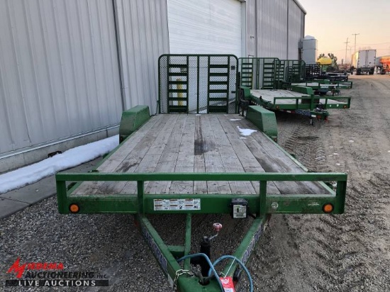 2017 LOADTRAIL TANDEM AXLE TRAILER, 10,000LB, 83''X20', HD REAR GATE, VIN:4ZECH2024G1115736, 140936
