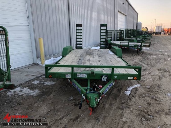 2017 LOADTRAIL TANDEM AXLE CAR HAULER, 10,000LB, 83''X20', REAR RAMPS, VIN:4ZECH2024H1126768, 140422