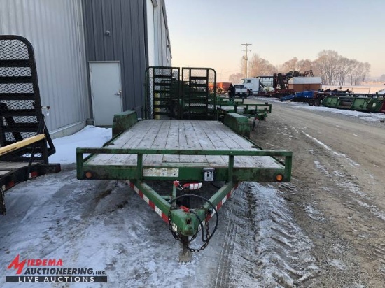 2015 LOADTRAIL TANDEM AXLE CAR HAULER, 10,000LB, 83''X20',REAR SPLIT RAMPS, VIN:4ZECH2025F1075441, 1