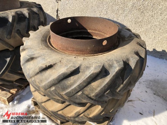 GOODYEAR DUALS, 16.9-28 WITH MOUNTING HARDWARE
