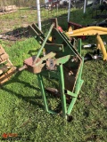 JOHN DEERE FABRICATED 3 PT TRENCHER WITH STAND