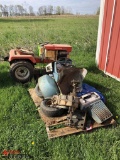 SIMPLICITY 3112V RIDING MOWER, FOR PARTS OR REPAIR. NO DECK, ALSO INCLUDES A SEARS SUPER 12 RIDING L