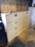 FOUR DRAWER LATERAL FILE CABINET WITH CONTENTS (2) INCLUDES; ASSORTED HARDWARE AND SUPPLIES