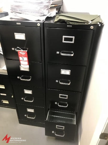 OFFICE MAX 4 DRAWER FILE CABINET (3)